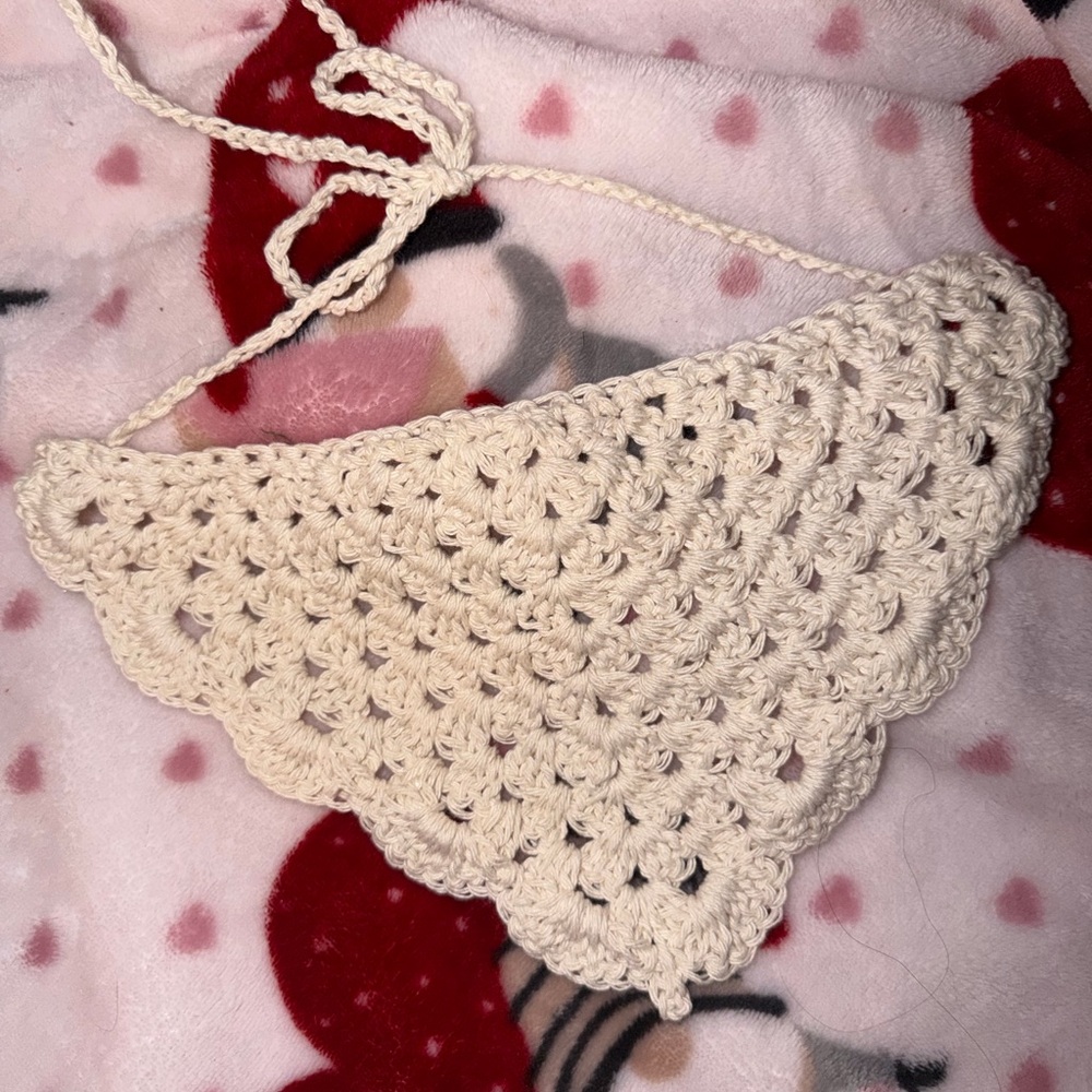 Handcrafted Cream Crochet Women's Accessory